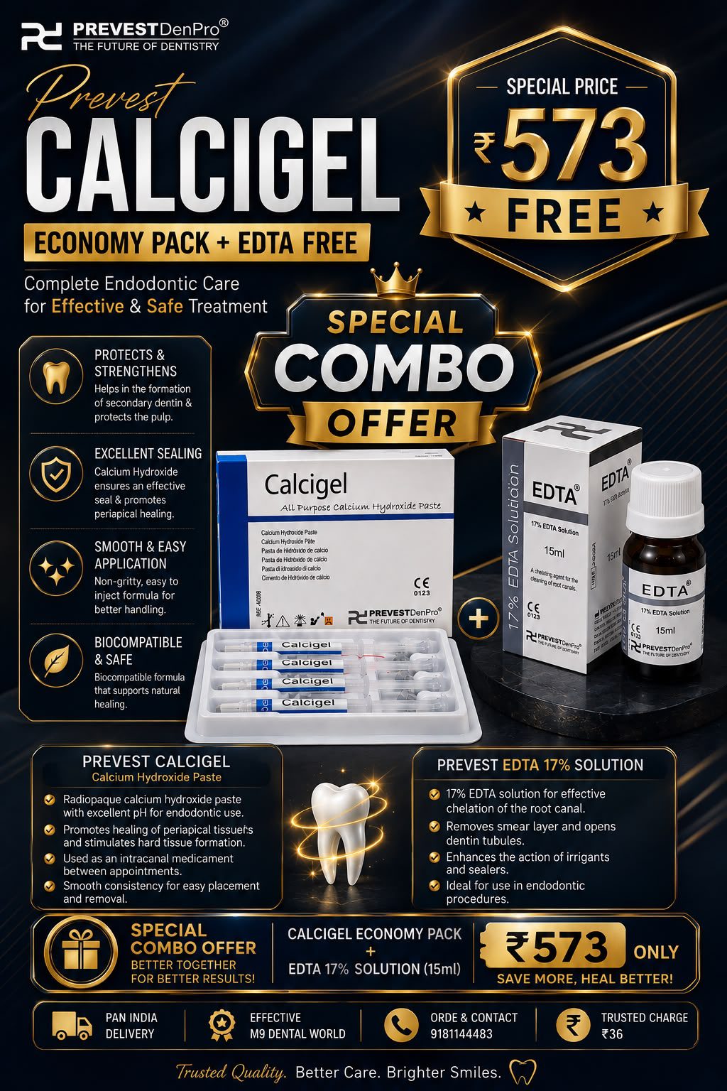 Prevest Calcigel Economy Pack + EDTA Free Combo Offer