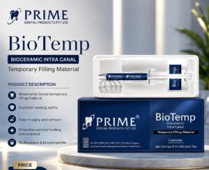 Prime BioTemp Bioceramic Intra Canal Temporary Filling Material (2g Syringe)