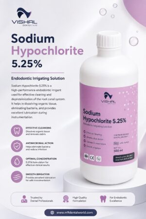 Sodium Hypochlorite 5.25% Endodontic Irrigating Solution – 500ml