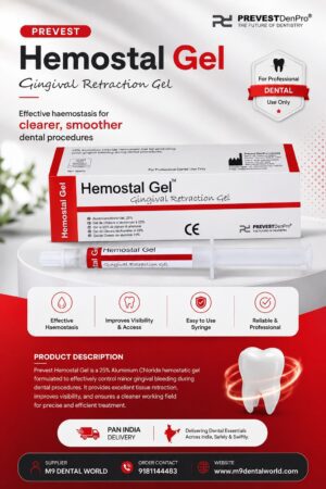 Prevest Hemostal Gel – Gingival Retraction Gel (25% Aluminium Chloride)