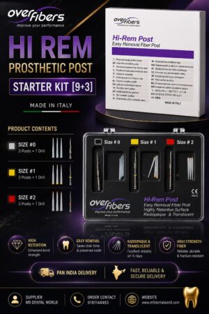 HI-REM Prosthetic Post Starter Kit [9+3]-FREE DELIVERY