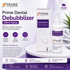 Prime Dental Debubblizer 100ml Spray Surface Tension Reducer & Non-Foaming Solution 100ml