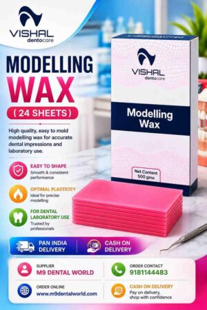 Vishal Dentocare Modelling Wax – 500g (24 Sheets)