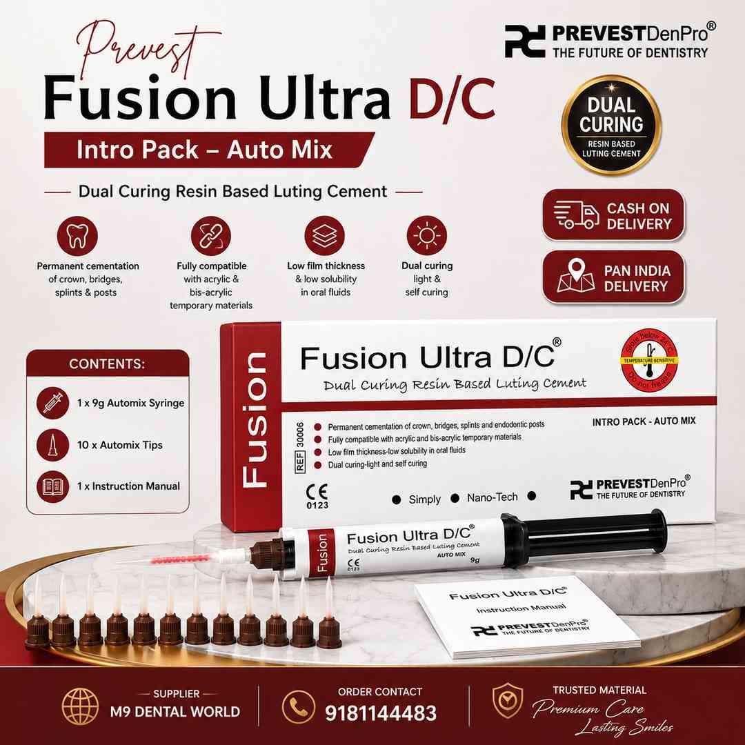 Prevest Fusion Ultra D/C Intro Pack – Auto Mix(DUAL CURING RESIN BASED LUTING CEMENT )
