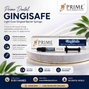 Prime Dental GingiSafe – Light Cure Gingival Barrier Syringe