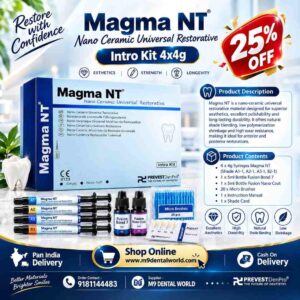 Prevest Magma NT Nano Ceramic Universal Restorative Composite Intro Kit 4×4g