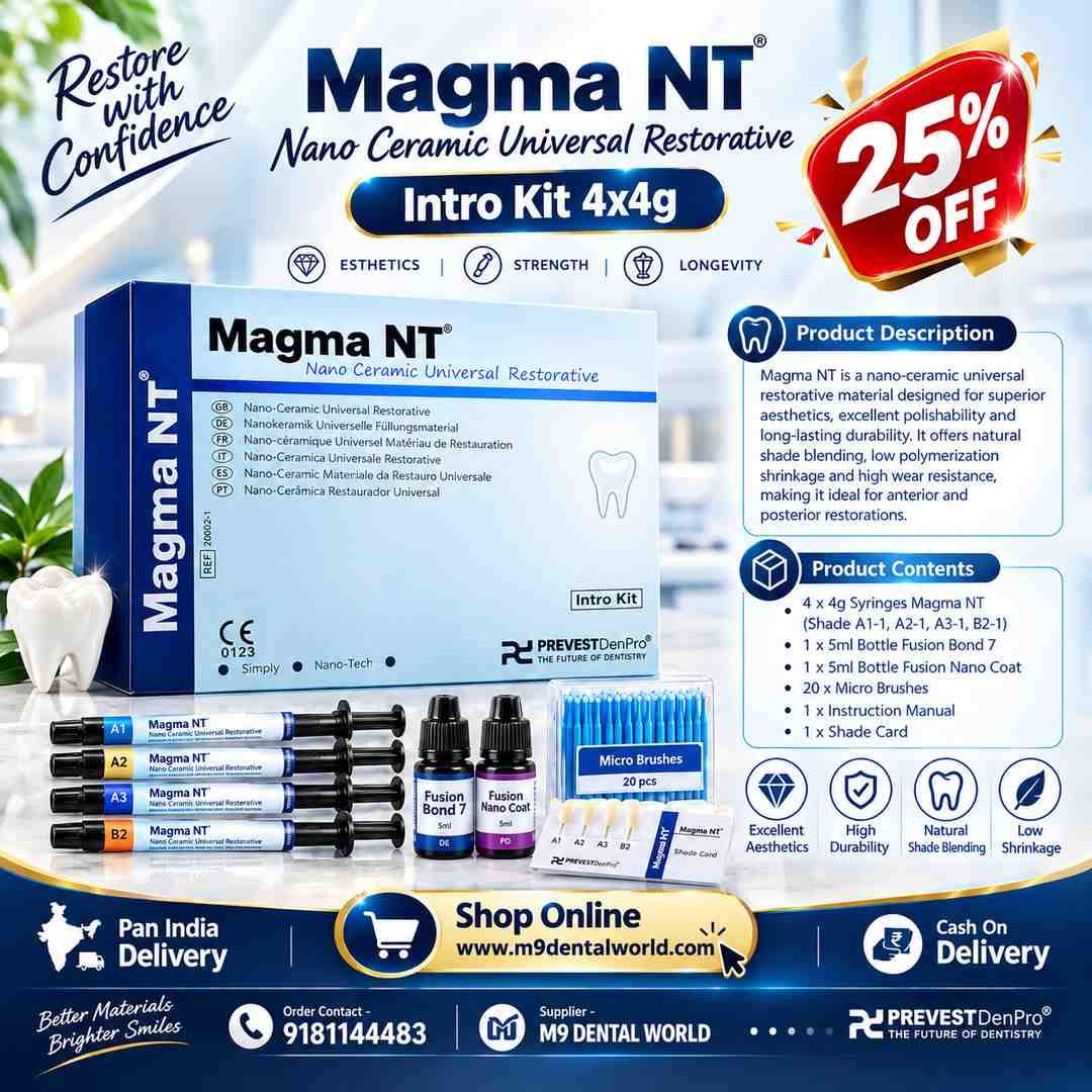 Prevest Magma NT Nano Ceramic Universal Restorative Composite Intro Kit 4×4g