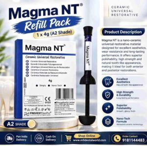 Prevest Magma NT Nano Ceramic Universal Restorative Composite Refill Pack 4g (A2 Shade)
