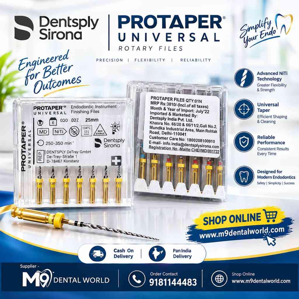 Dentsply Sirona ProTaper Universal Rotary Files Pack of 6