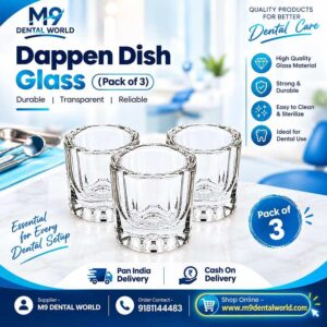 Dental Glass Dappen Dish (Pack of 3)
