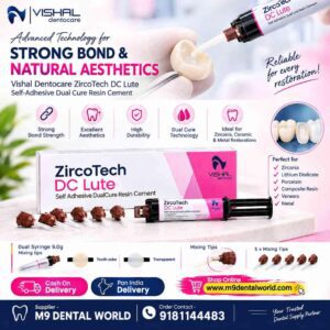 Vishal Dentocare ZircoTech DC Lute Self Adhesive Dual Cure Resin Cement – 9g